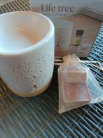 Aroma wax brander met geur amber blokjes, Huis en Inrichting, Woonaccessoires | Kandelaars en Kaarsen, Overige materialen, Wit