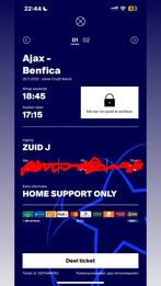 Ajax vs Benfica, (champions league tickets), Twee personen