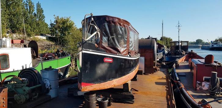 Salonboot / stoomsloep Johanna - 7 meter, Watersport en Boten, Motorboten en Motorjachten, Gebruikt, Staal, 6 tot 9 meter, Overige brandstoffen