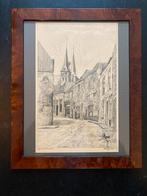 Oude litho van de Roggestraat Deventer, Ophalen