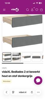 2 bedlades grijs vida xl, Ophalen, Zo goed als nieuw, 200 cm of meer, 150 tot 200 cm