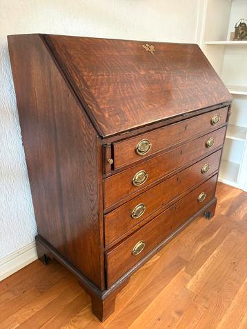 Antieke secretaire ca. 1800 - eikenhouten schrijfkast beschikbaar voor biedingen