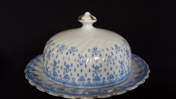 Antieke BOTERSTOLP ~ Oscar SCHALLER "Fleur de Lis" ca 1910, Antiek en Kunst, Antiek | Servies los, Ophalen of Verzenden