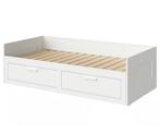 Brimnes (uitschuifbaar) Bed met lades - Wit, Huis en Inrichting, Ophalen, Verstelbaar, Eenpersoons, Wit