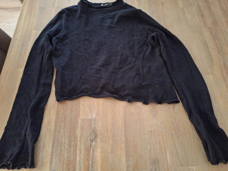 Pull&Bear kort truitje, zwart, maat M, Kleding | Dames, Truien en Vesten, Gedragen, Maat 38/40 (M), Zwart, Ophalen of Verzenden