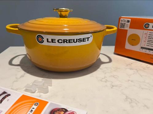 NOUVEAU : Cocotte Le Creuset, 20 cm Nectar, Huis en Inrichting, Keuken | Potten en Pannen, Nieuw, Koekenpan of Braadpan, Gietijzer