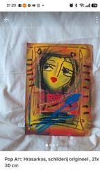 Hrasarkos Pop Art Schilderij 21x30cm, Ophalen of Verzenden