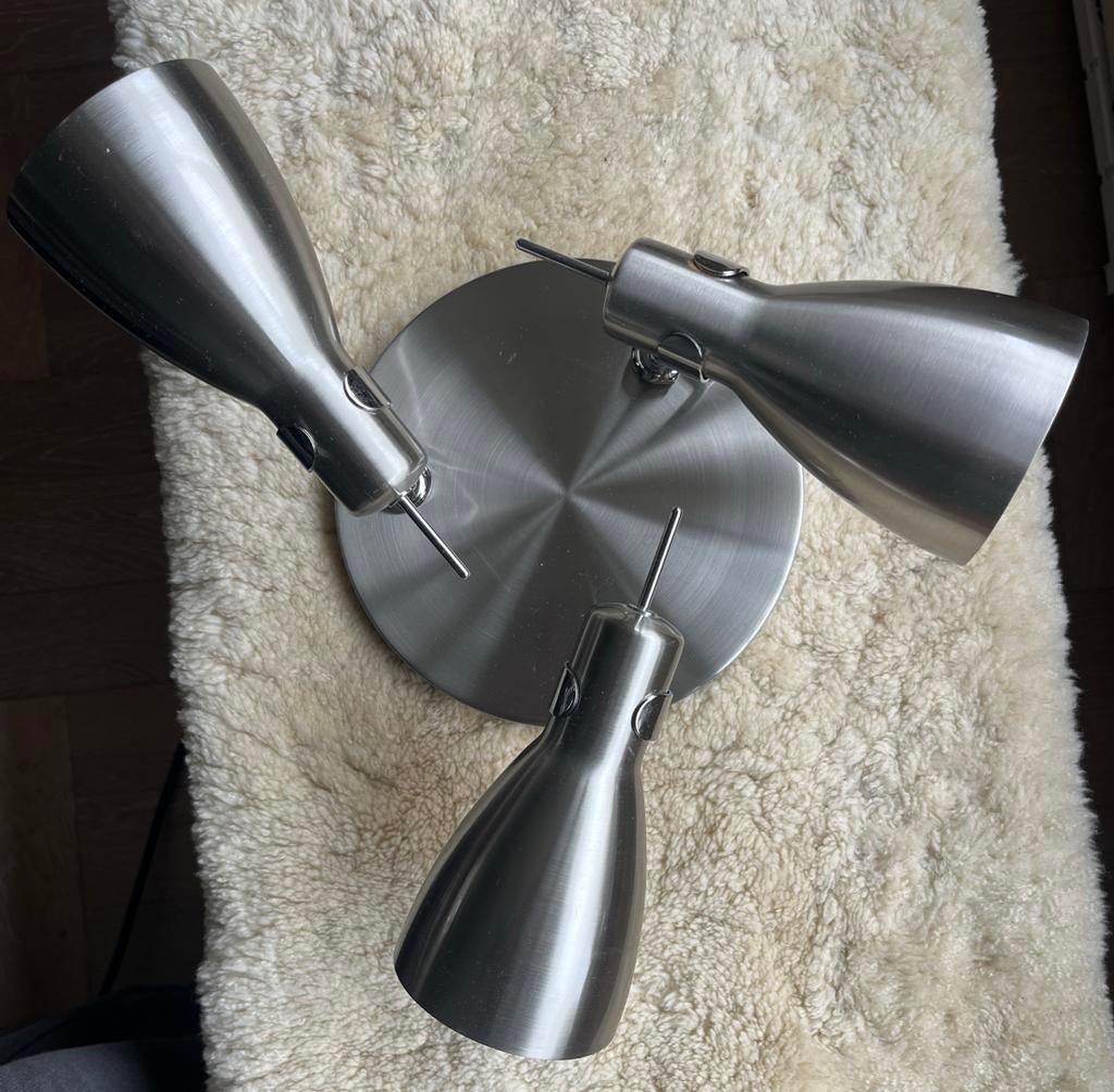 Massive Alrakis plafondspots 3 lichts, Metaal of Aluminium, Ophalen of Verzenden, Zo goed als nieuw, Led