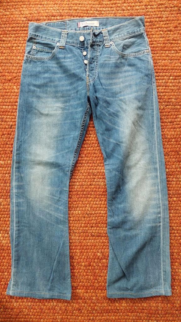 Levi's 512 bootcut W31 L28, Kleding | Heren, Spijkerbroeken en Jeans, Gedragen, W32 (confectie 46) of kleiner, Blauw, Ophalen of Verzenden