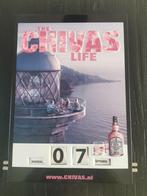 Chivas Regal Premium Scotch Whisky blikken reclame kalender, Verzamelen, Ophalen of Verzenden, Gebruikt, Reclamebord