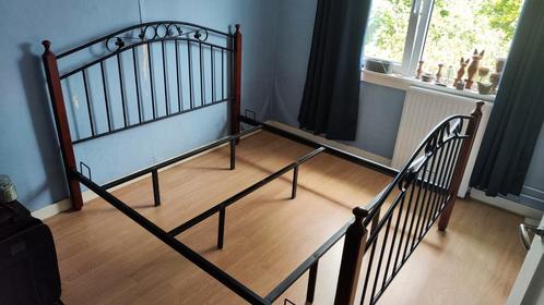 Gratis af te halen 2- persoonsbed 160x200, Huis en Inrichting, Slaapkamer | Bedden, Gebruikt, Tweepersoons, 160 cm, 200 cm, Hout