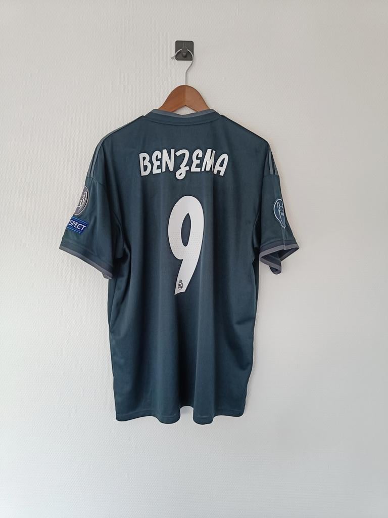 Real Madrid 2018/19 Uitshirt - Benzema #9 - Maat XL, Ophalen of Verzenden, Zo goed als nieuw, Buitenlandse clubs, Shirt