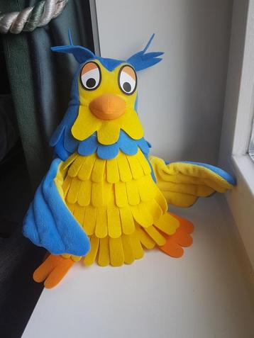 Grote fabeltjeskrant handpop meneer de uil  beschikbaar voor biedingen