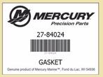 27-84024M Pakking/gasket voor Mercury/Mariner/Yamaha. € 2,50, Ophalen of Verzenden, Nieuw, Motor en Techniek
