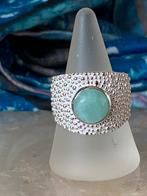 Larimar geluk beschermt intuïtie vreugde welvaart powerful, Sieraden, Tassen en Uiterlijk, Ringen, 18 tot 19, Blauw, Nieuw, Ophalen of Verzenden