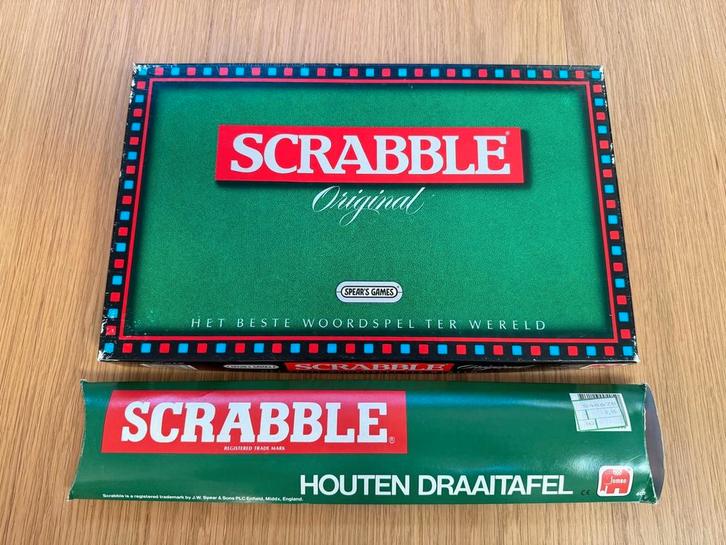 Scrabble spel inclusief draaitafel, Hobby en Vrije tijd, Gezelschapsspellen | Bordspellen, Ophalen