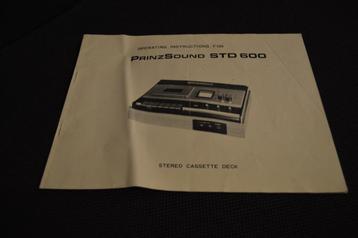 Handleiding PrinzSound STD 600 beschikbaar voor biedingen