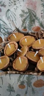 Walnoot bijenwas kaarsjes, Ophalen of Verzenden, Nieuw, Overige materialen, Minder dan 25 cm