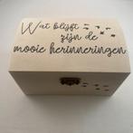 tekstbord / houten doosje om te rouwen/herinneren adv 2, Ophalen of Verzenden, Nieuw