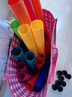 2 sets boomwhackers met octaveerdoppen, Ophalen of Verzenden, Zo goed als nieuw, Melodische percussie