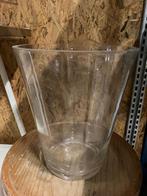 glazen vaas, dik glas, dik glazen vaas, glazen vaas, Huis en Inrichting, Woonaccessoires | Vazen, Minder dan 50 cm, Glas, Ophalen