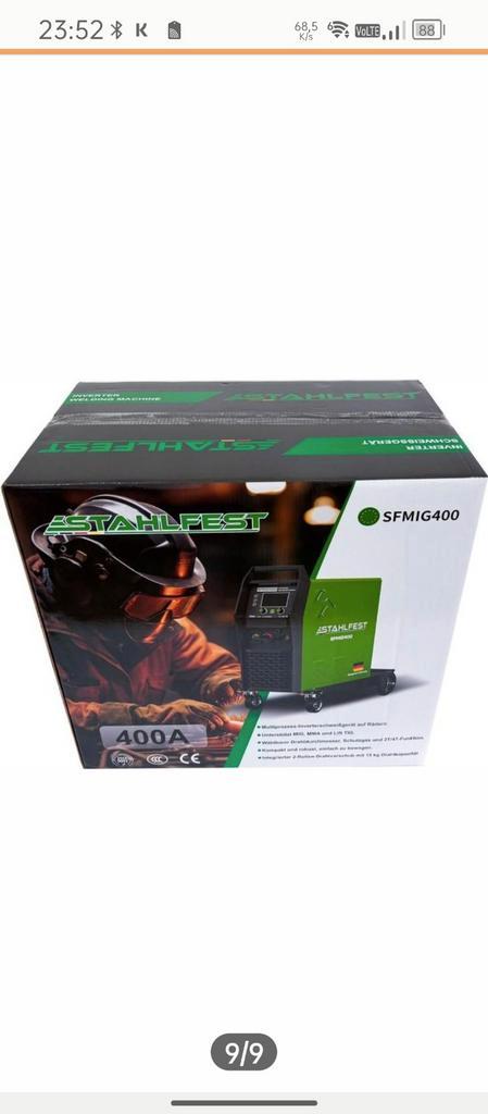 Stahlfest SFMIG400 MIG MMA Inverter Lasmachine, Doe-het-zelf en Verbouw, Gereedschap | Lasapparaten, Nieuw, Inverter, 250 ampère of meer