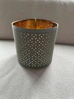 Lampenkap - Groen/Goud - Klein - Nymö, Huis en Inrichting, Lampen | Lampenkappen, Ophalen, Rond, Zo goed als nieuw, Grijs