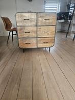 Ladenkast mango houten opbergkast, Ophalen of Verzenden, Zo goed als nieuw, Minder dan 10 m², Laminaat