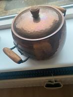 Antieke Stockli Netstal koperen  Zwitserse pan met deksel, Antiek en Kunst, Antiek | Koper en Brons, Ophalen of Verzenden, Koper