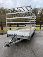 Hulco Tandemasser Plateau 502x208 cm – Met Huifrekken, Auto diversen, Aanhangers en Bagagewagens, Ophalen, Gebruikt