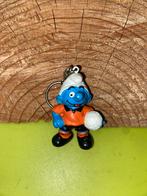 Smurfen voetbal smurf sleutelhanger, Ophalen of Verzenden, Zo goed als nieuw, Verschillende Smurfen