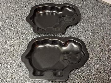 2x bakblik schaap 20 cm lang beschikbaar voor biedingen