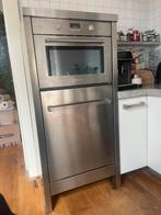 Miele M system Boretti RVS kast met MCM 450 combi, Ophalen, Zo goed als nieuw, 50 tot 75 cm, 200 cm of meer