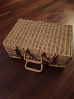 Vintage Rieten Koffer, Sieraden, Tassen en Uiterlijk, Koffers, Ophalen, Zo goed als nieuw, Minder dan 50 cm