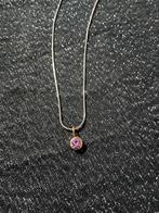 Amethist Geboortesteen Ketting Februari, Sieraden, Tassen en Uiterlijk, Kettingen, Paars, Ophalen of Verzenden, Zo goed als nieuw