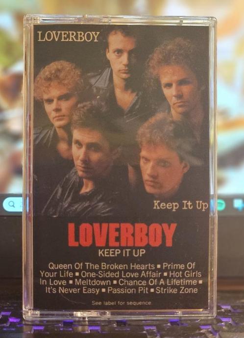 Loverboy - keep it up - cassette, Cd's en Dvd's, Cassettebandjes, Gebruikt, Origineel, Rock en Metal, 1 bandje, Verzenden