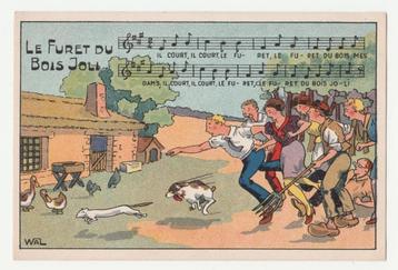 Liedjes.  Le Furet du Bois Joli.  Illustrateurs. beschikbaar voor biedingen