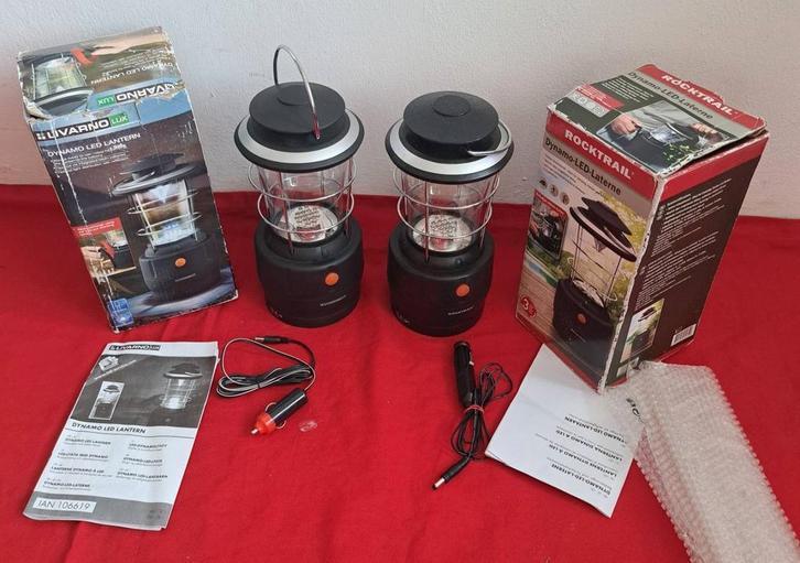 2- Dynamo LED-lantaarn Led lampen
Doelmatig gebruik deze LED, Caravans en Kamperen, Zaklampen, Zo goed als nieuw, Accu, Ophalen of Verzenden