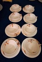 Société Céramique Maastricht,   art deco kop en schotels, Antiek en Kunst, Antiek | Servies los, Ophalen of Verzenden