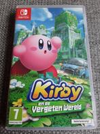 Nintendo Switch Game Kirby En De Vergeten Wereld, Avontuur en Actie, Online, Gebruikt, 2 spelers