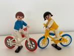 Playmobil  kinderen met hun fietsen, Ophalen of Verzenden, Zo goed als nieuw, Los playmobil