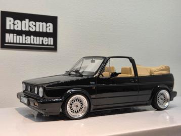Volkswagen Golf Mk1 Cabrio - Verlaagd + BBS - 1:18 Norev beschikbaar voor biedingen