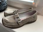 Nubuck leren grijs Taupe kleurige Zoo dames  schoenen mt 37, Zoo, Instappers, Ophalen of Verzenden, Zo goed als nieuw