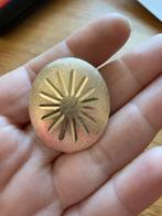 Vintage goudkleurig Broche met Ster Design, Overige materialen, Gebruikt, Minder dan 4 cm, Ophalen of Verzenden