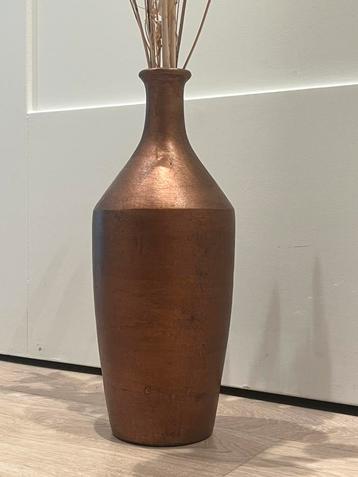 Vaas, bronskleurig keramiek beschikbaar voor biedingen