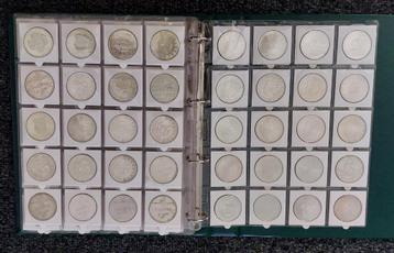 120 munten van 50 gulden 1982 / 1998 zilver in map 3000 euro beschikbaar voor biedingen