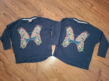 Tweeling meisjes Vingino shirts maat 98/104
 beschikbaar voor biedingen