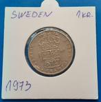 Zweden 1 krona - 1973, Verzenden, Overige landen, Losse munt