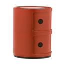 Kartell Componibili Kast - 2 Modules - Oranje | Van €120, nu, Huis en Inrichting, Kunststof, 1 of 2 laden, Kartell, Nieuw