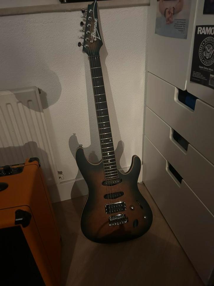 Elektrische gitaar ibanez SA460MBW-SUB sunset blue burst, Muziek en Instrumenten, Snaarinstrumenten | Gitaren | Elektrisch, Nieuw